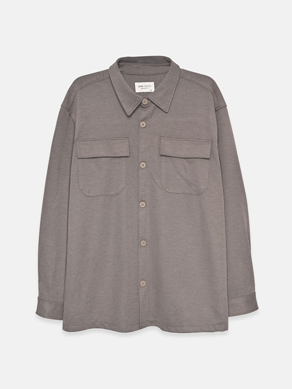 Regular Fit Long Sleeve Men's Shirt Jacket