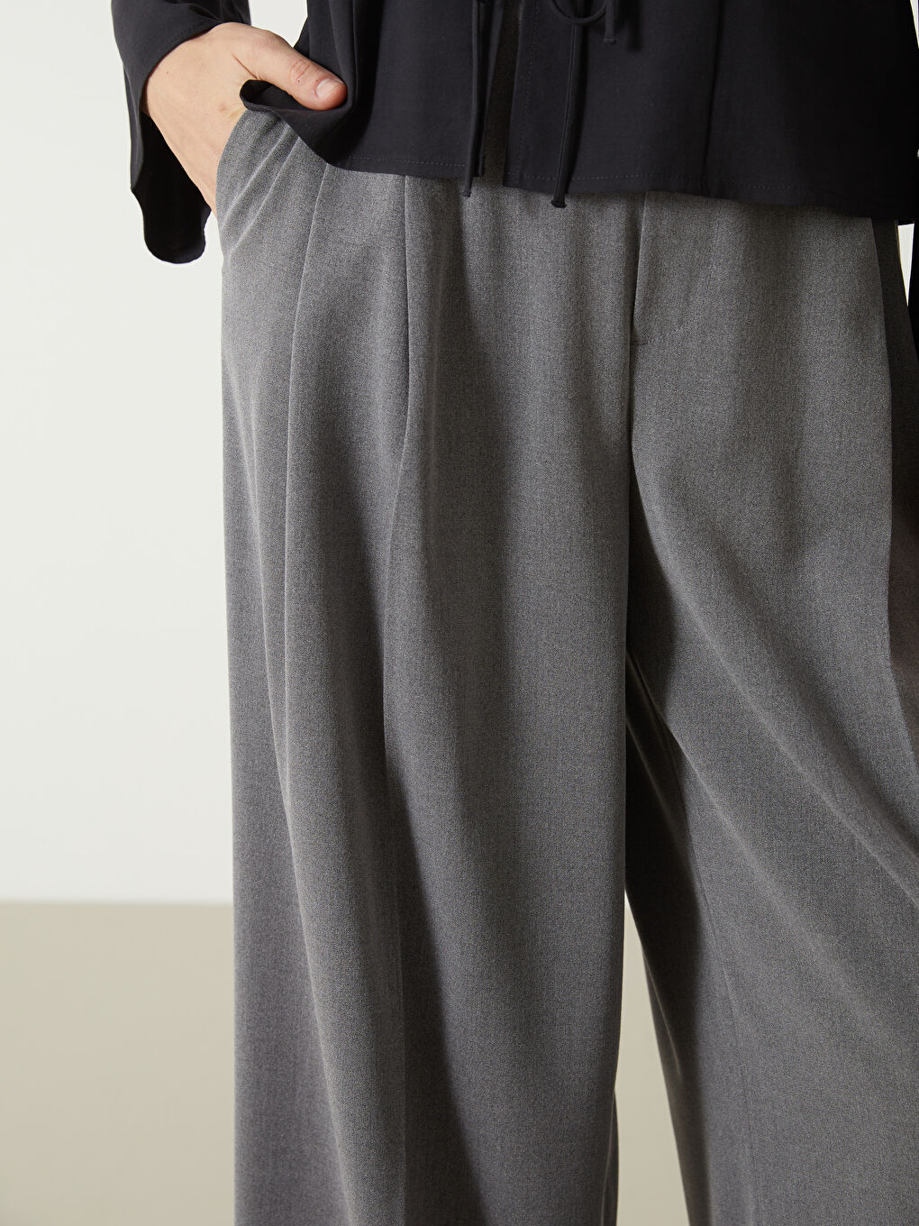 LCW Vision Ženske pantalone opuštenog kroja i širokih nogavica -S56579Z8-CT3
