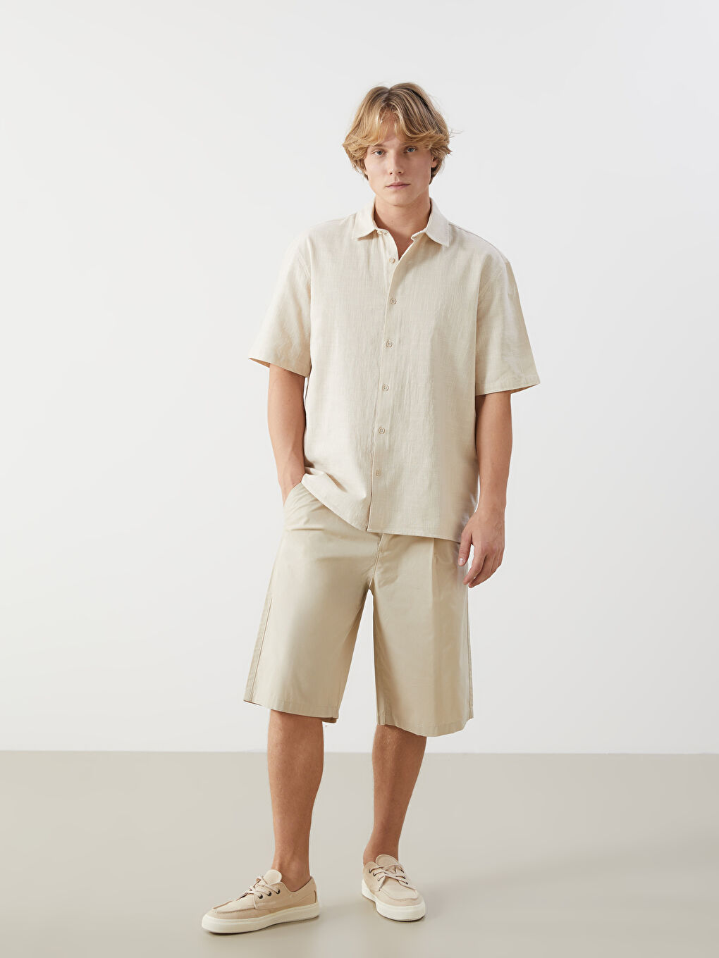Comfortable Fit Men's Shorts -S56602Z8-VGK