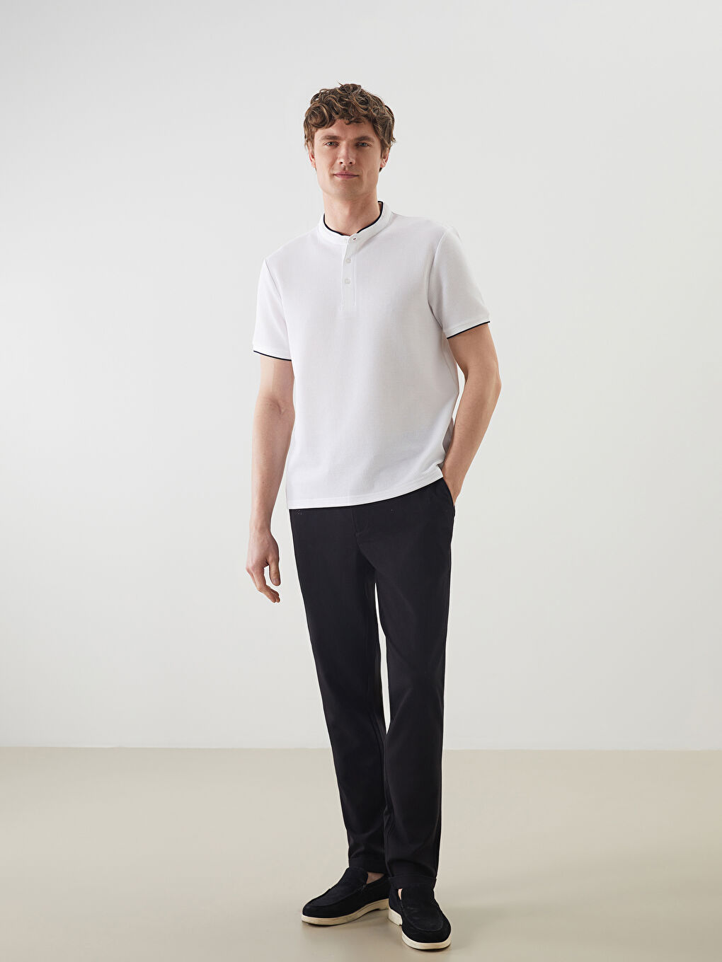 Muške pantalone slim fit -S56620Z8-CVL
