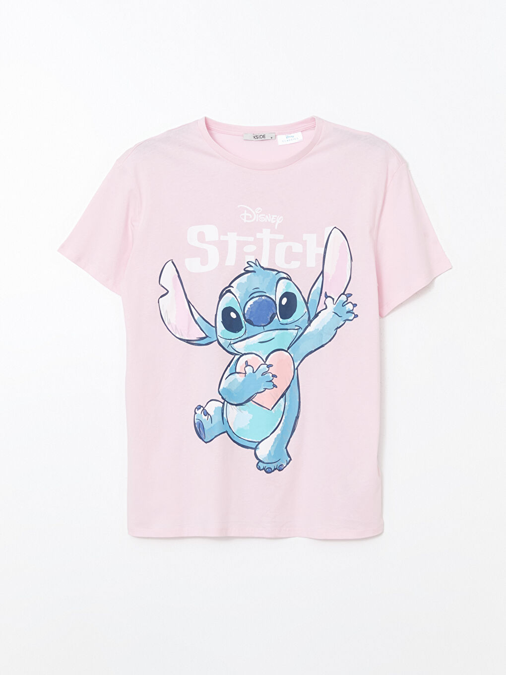 Ženska majica okruglog izreza sa otiskom Stitch -S56625Z8-YDE