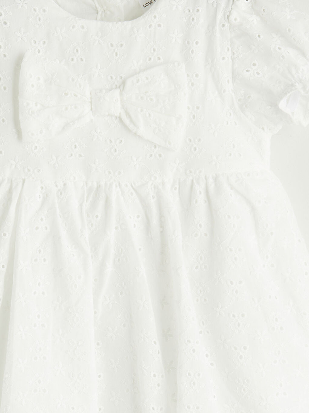 Crew Neck Embroidered Baby Girls' Dress -S56646Z1-FDU