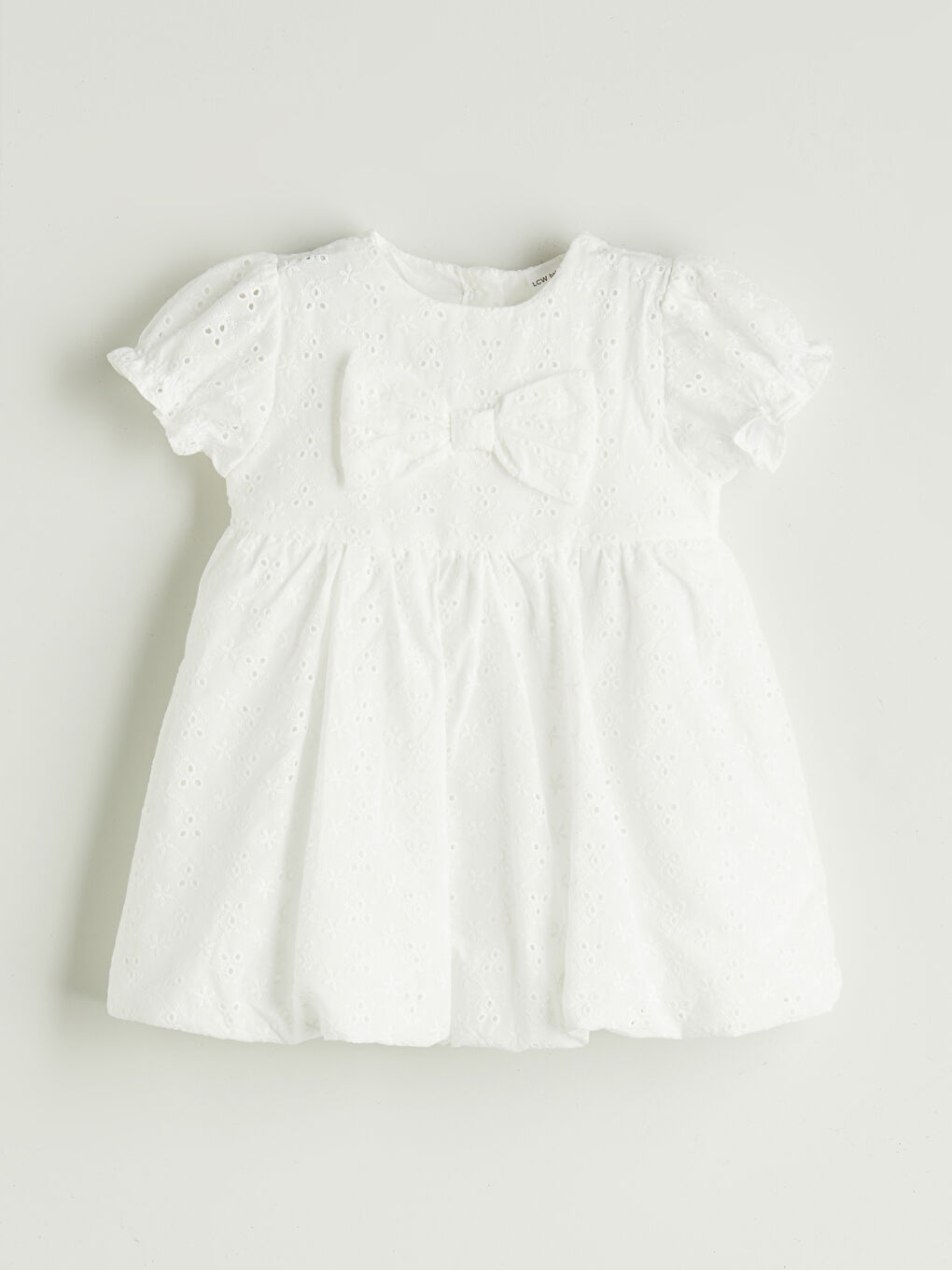 Crew Neck Embroidered Baby Girls' Dress -S56646Z1-FDU