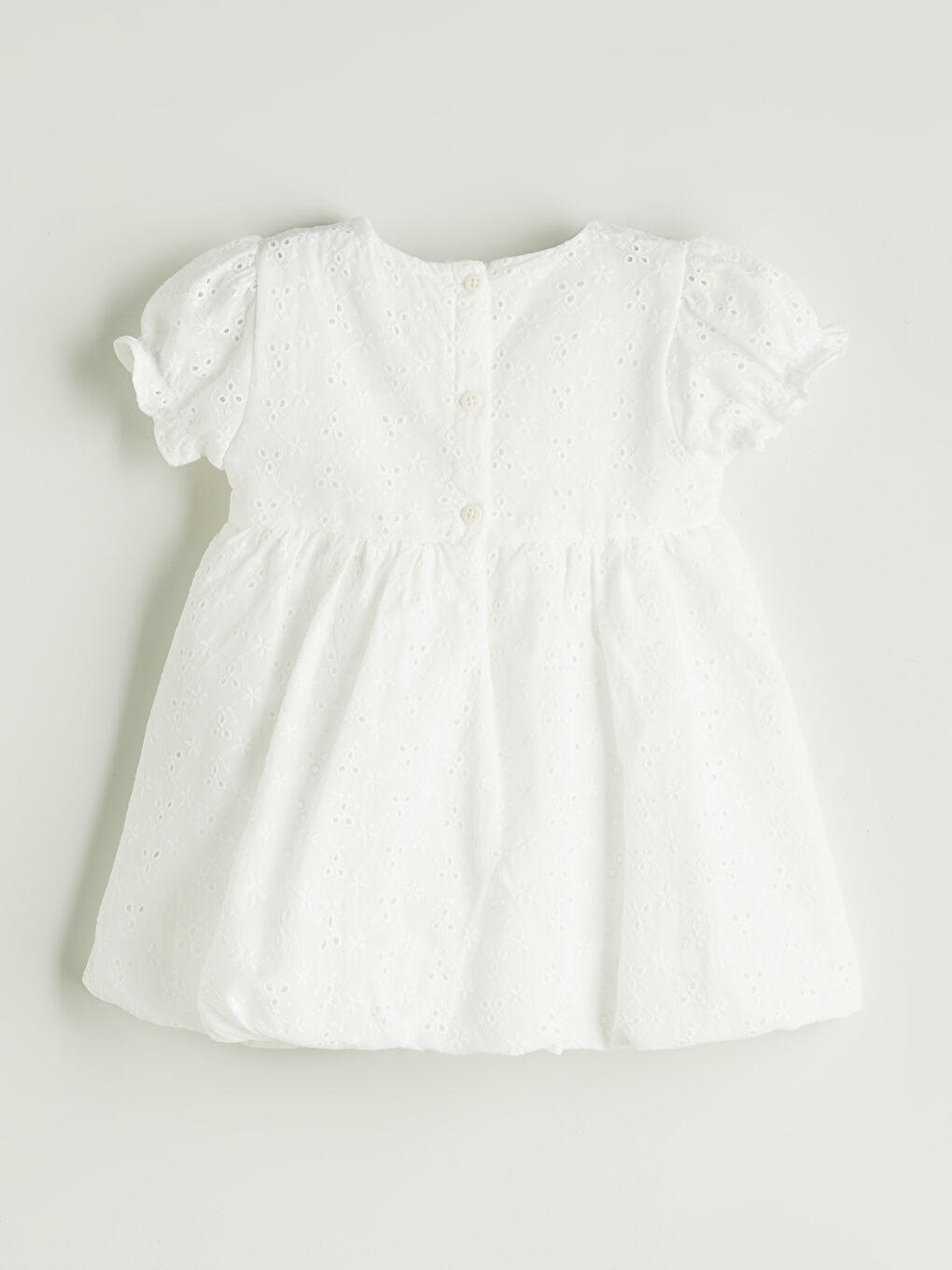 Crew Neck Embroidered Baby Girls' Dress -S56646Z1-FDU