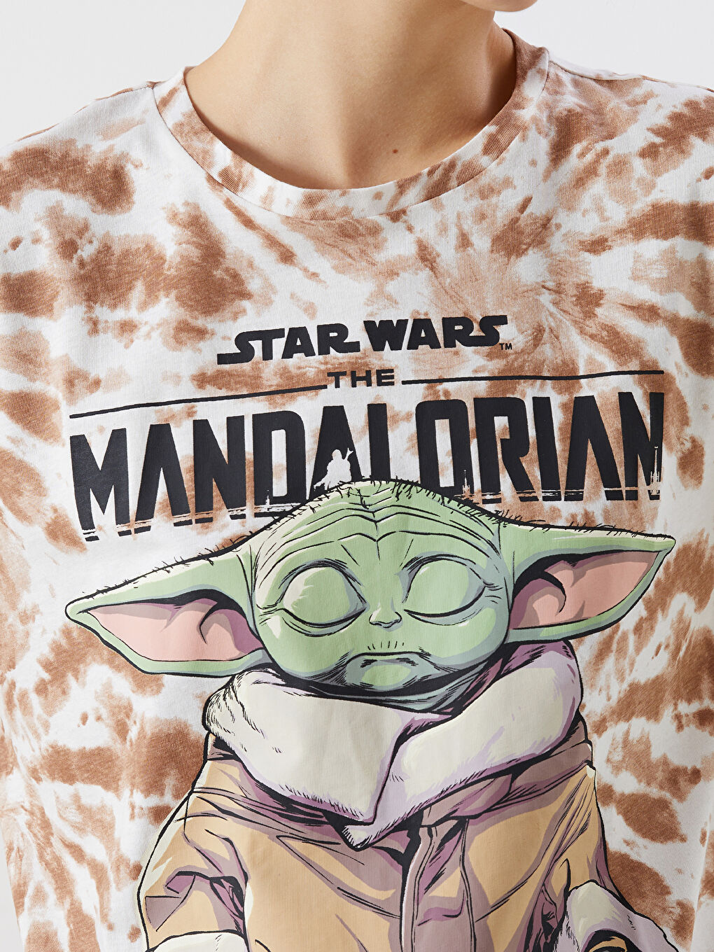 Crew Neck The Mandalorian Printed Women's T-Shirt -S56650Z8-YJT