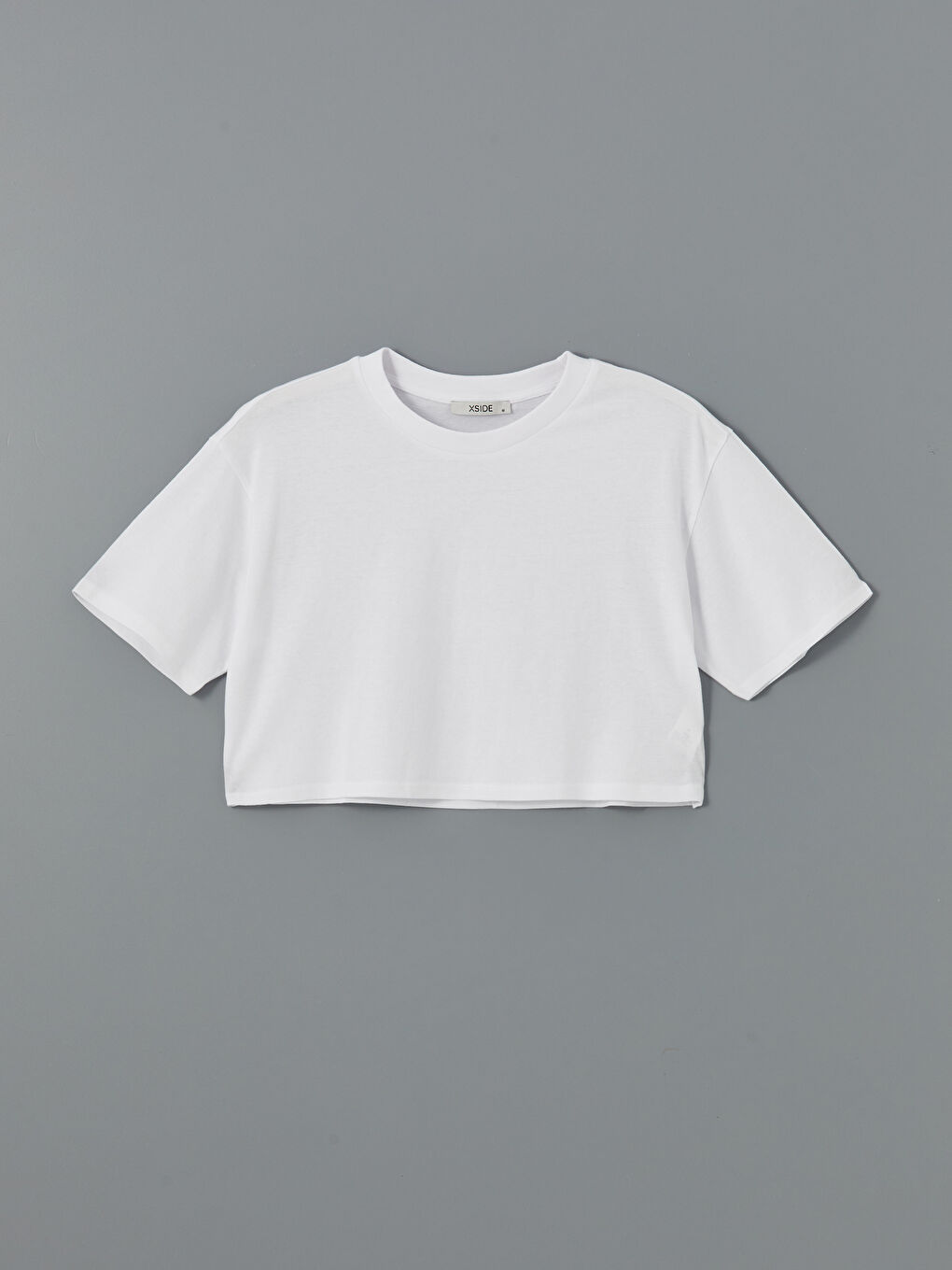 Crew Neck Women's Crop Top -S56652Z8-Q6K