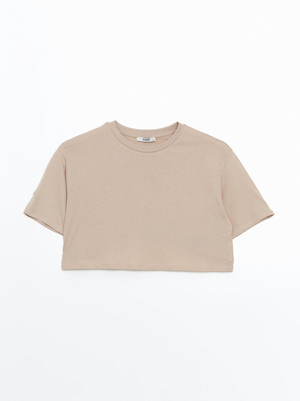 Crew Neck Women's Crop Top -S56652Z8-VVB