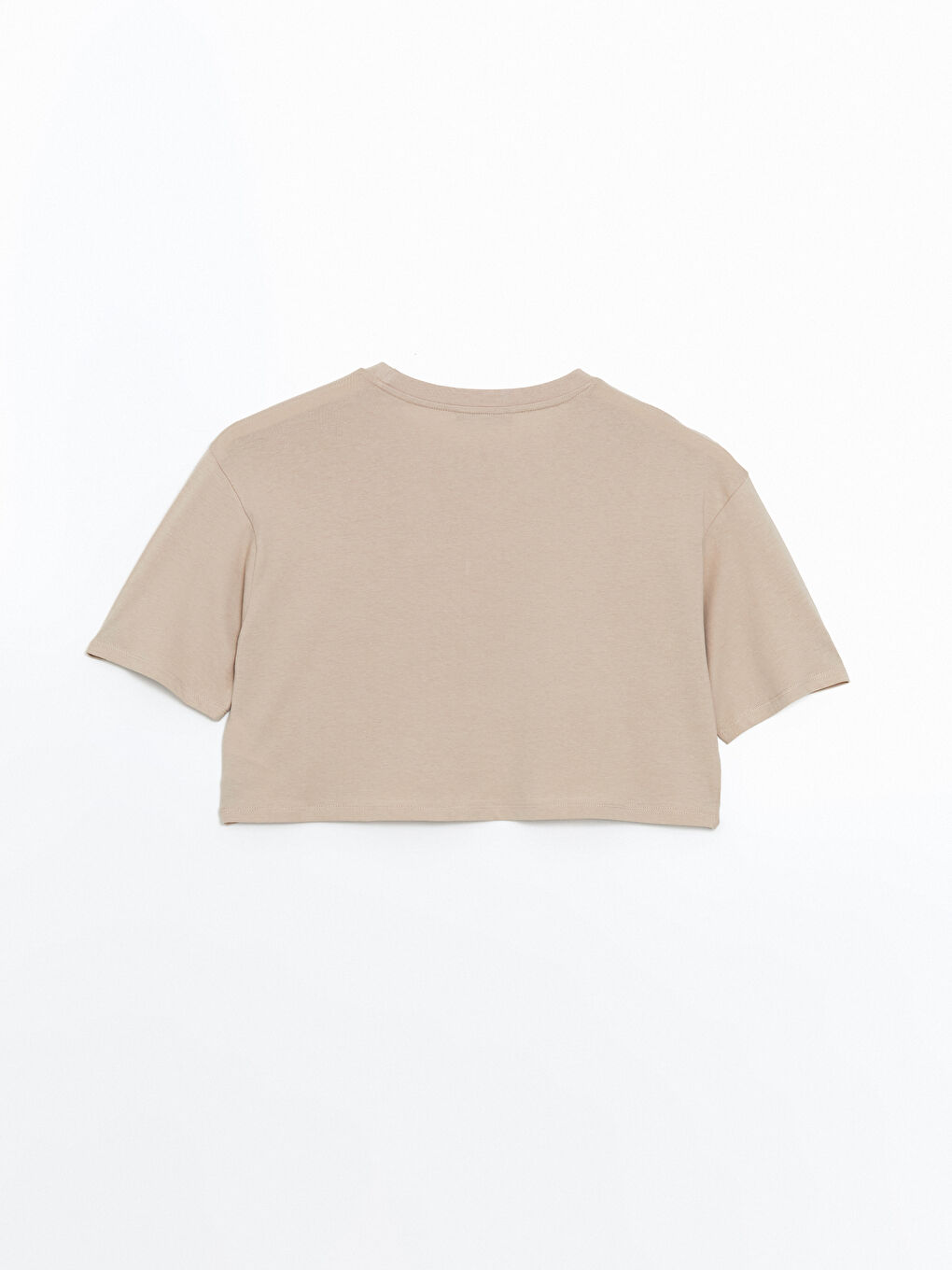 Crew Neck Women's Crop Top -S56652Z8-VVB