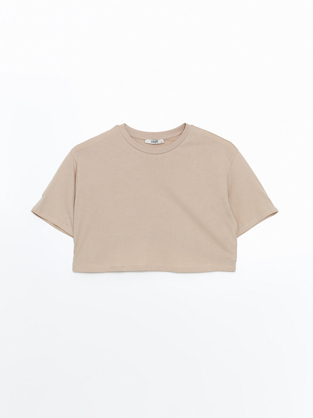 Crew Neck Women's Crop Top -S56652Z8-VVB