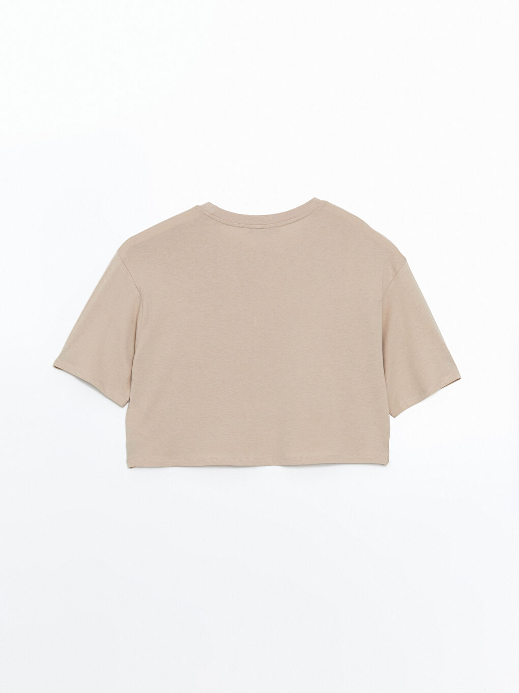 Crew Neck Women's Crop Top -S56652Z8-VVB