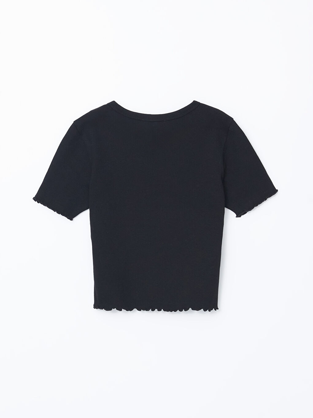 Crew Neck Printed Women's Crop Top -S56657Z8-CVL