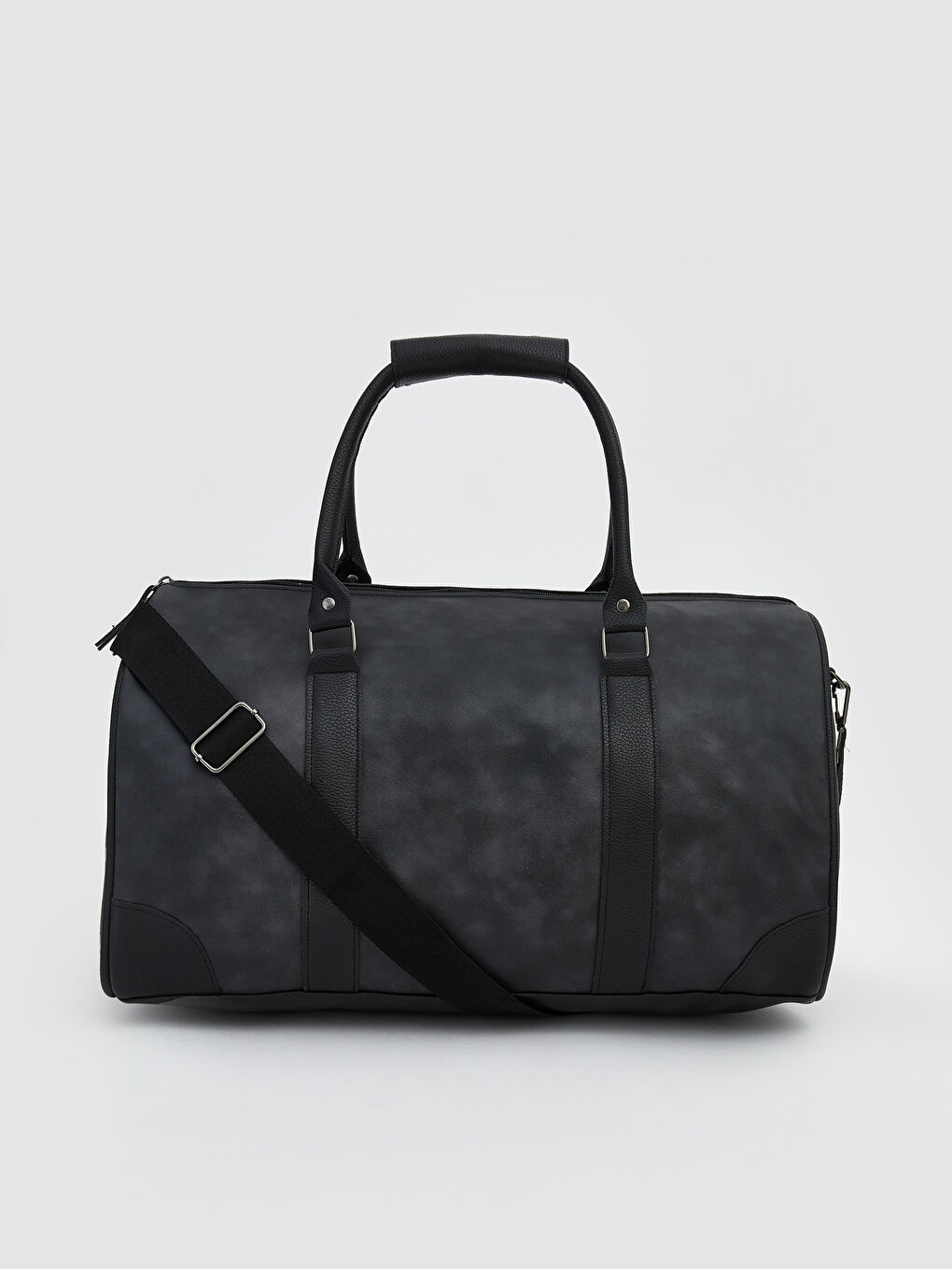 Suede-Look Men's Travel Bag-5