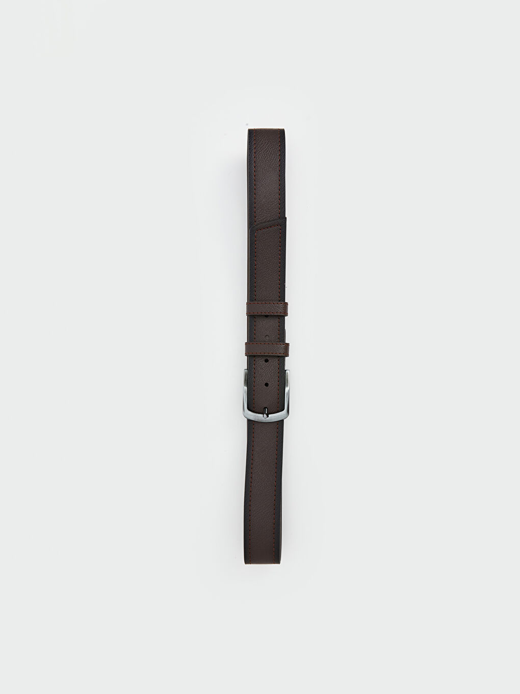 LCW ACCESSORIES Kahverengi Deri Görünümlü Erkek Kemer - 1