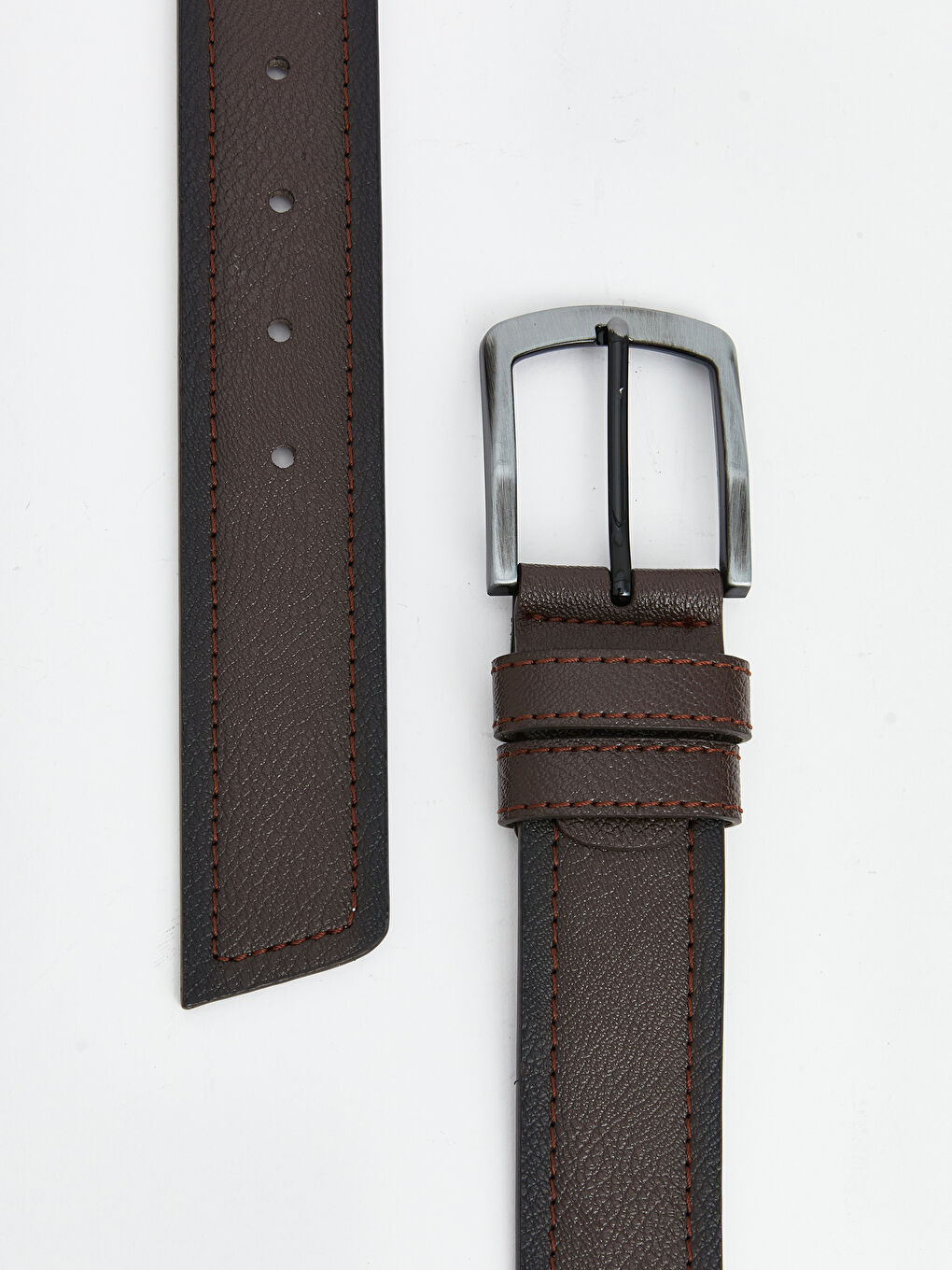 LCW ACCESSORIES Kahverengi Deri Görünümlü Erkek Kemer - 2