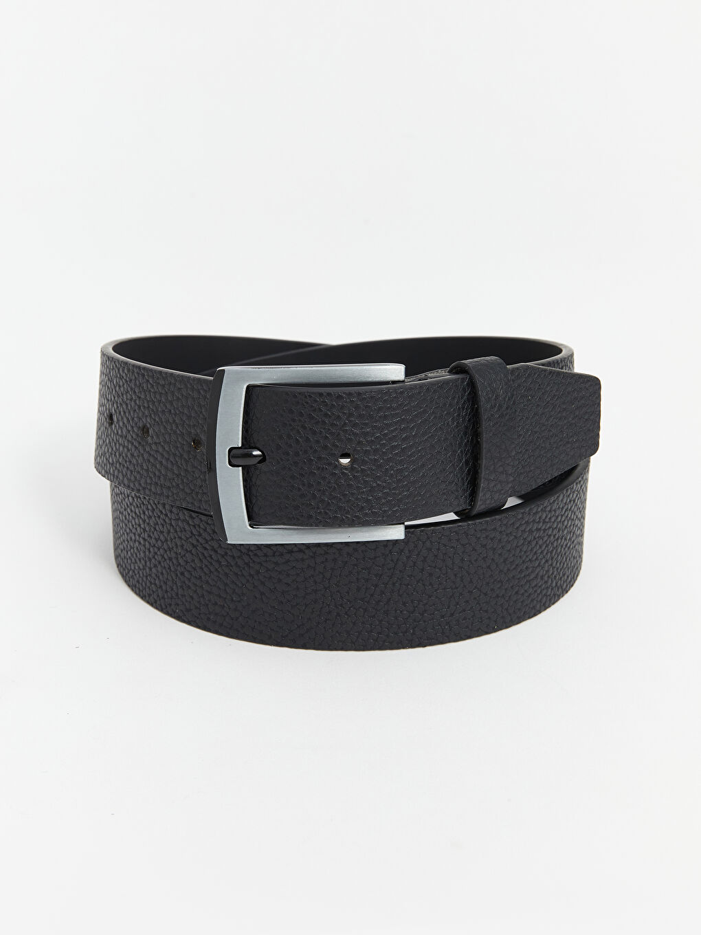 LCW ACCESSORIES Siyah Deri Görünümlü Erkek Kemer