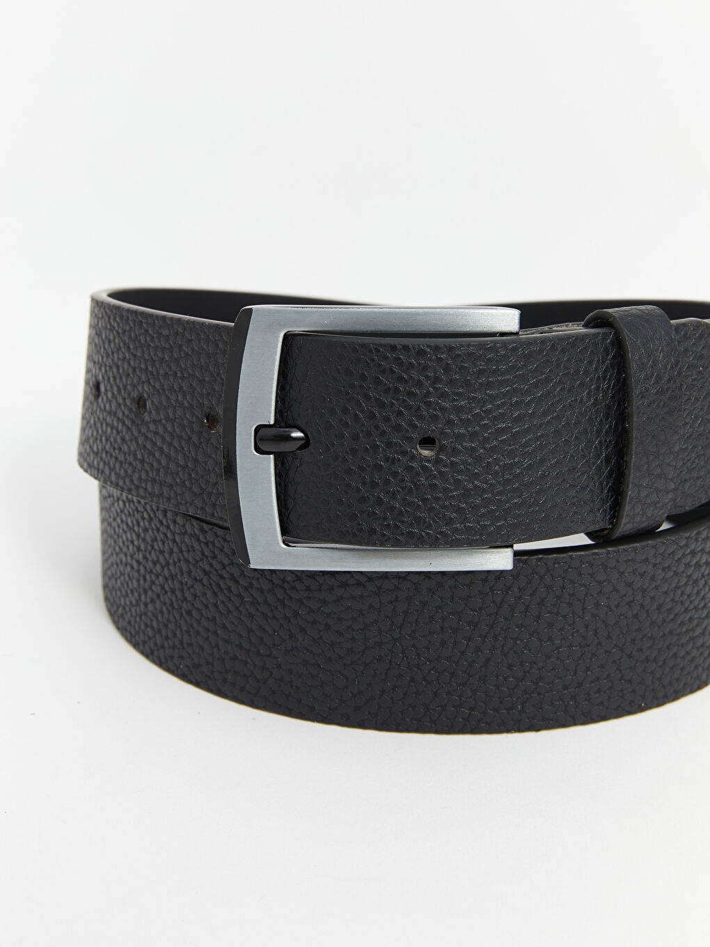 LCW ACCESSORIES Siyah Deri Görünümlü Erkek Kemer - 1