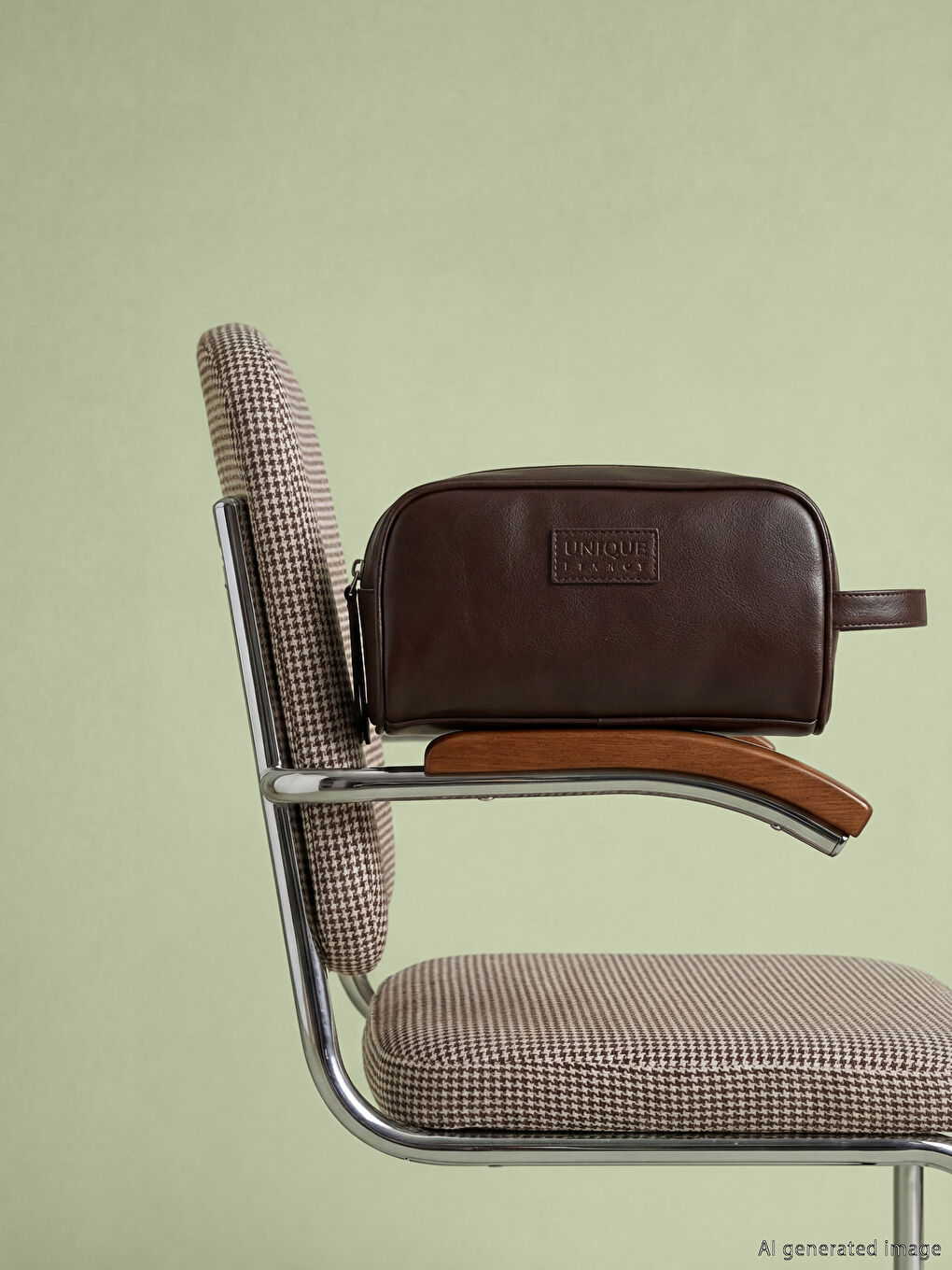 Kahverengi Deri Görünümlü Erkek El Çantası