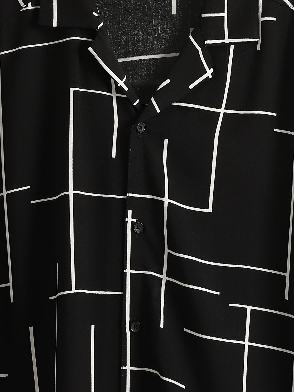 Regular Fit Short Sleeve Patterned Men's Shirt-6
