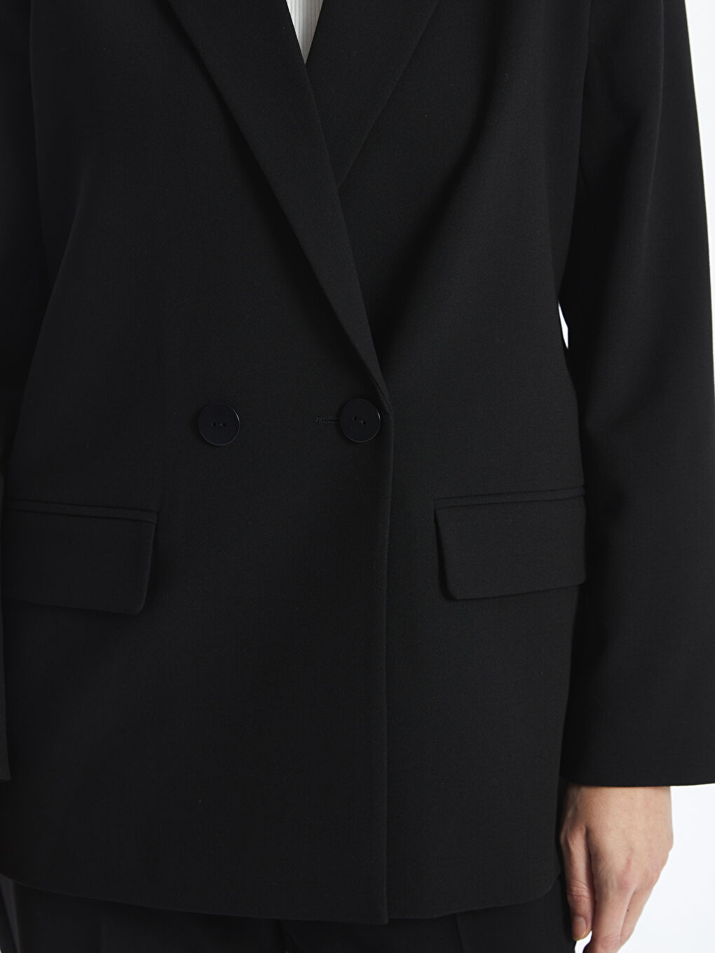 Crepe Women's Blazer Jacket -S56780Z8-CVL