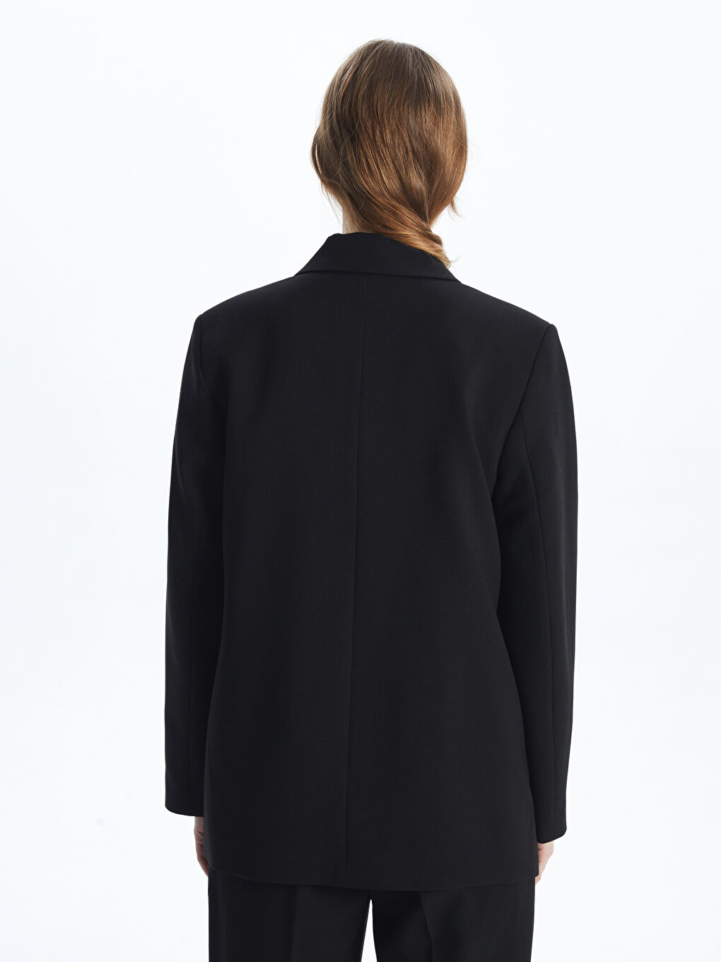 Crepe Women's Blazer Jacket -S56780Z8-CVL