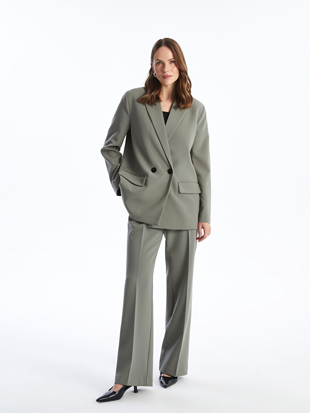 Ženska blazer jakna od krepa -S56780Z8-GZA