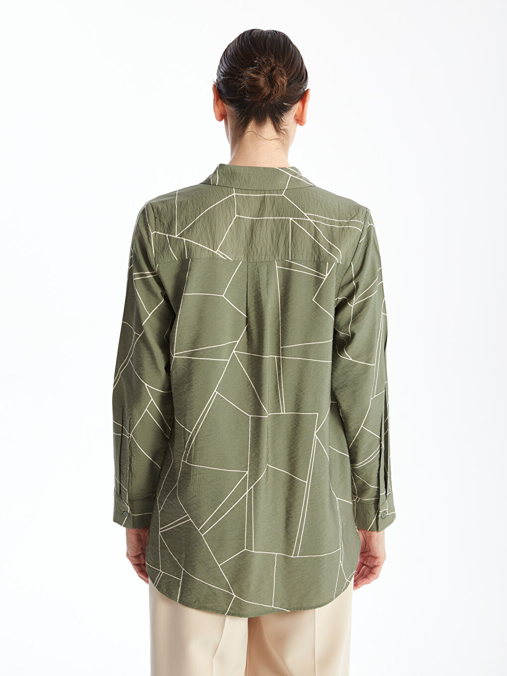 Patterned Women's Shirt -S56791Z8-LRR