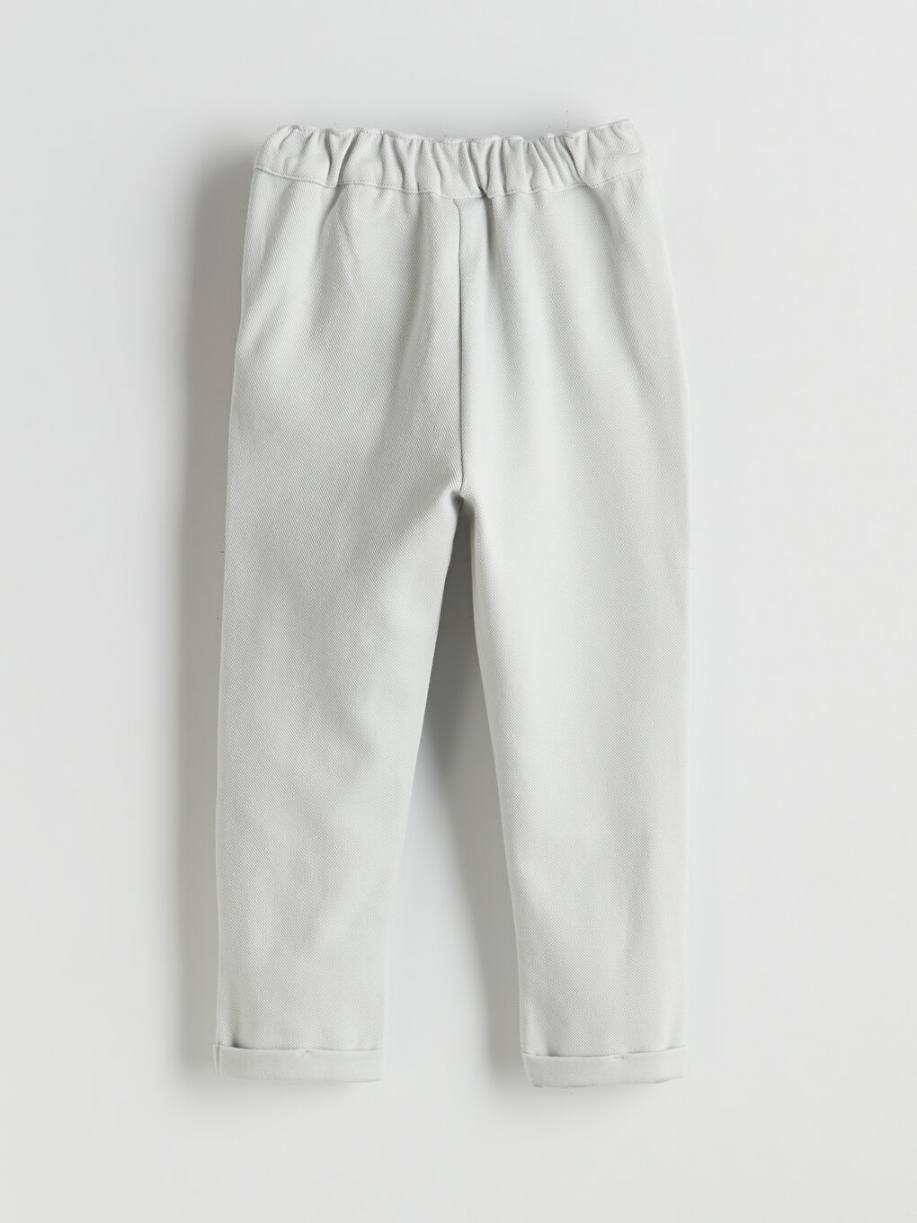 Gri Beli Lastikli İnterlok Erkek Çocuk Pantolon-1