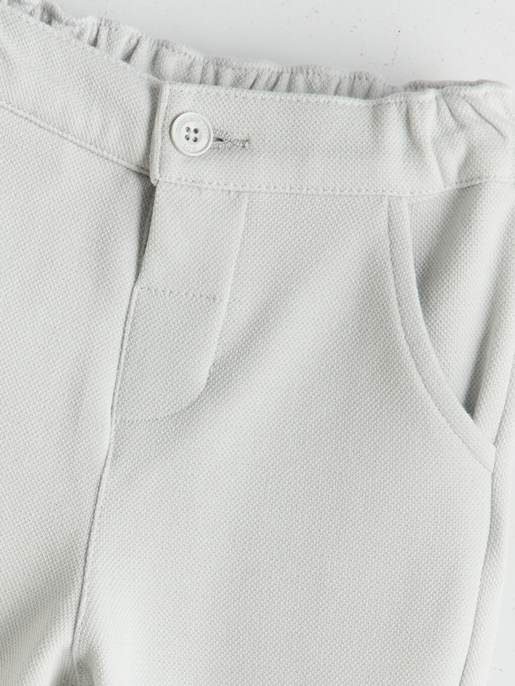 Gri Beli Lastikli İnterlok Erkek Çocuk Pantolon-2