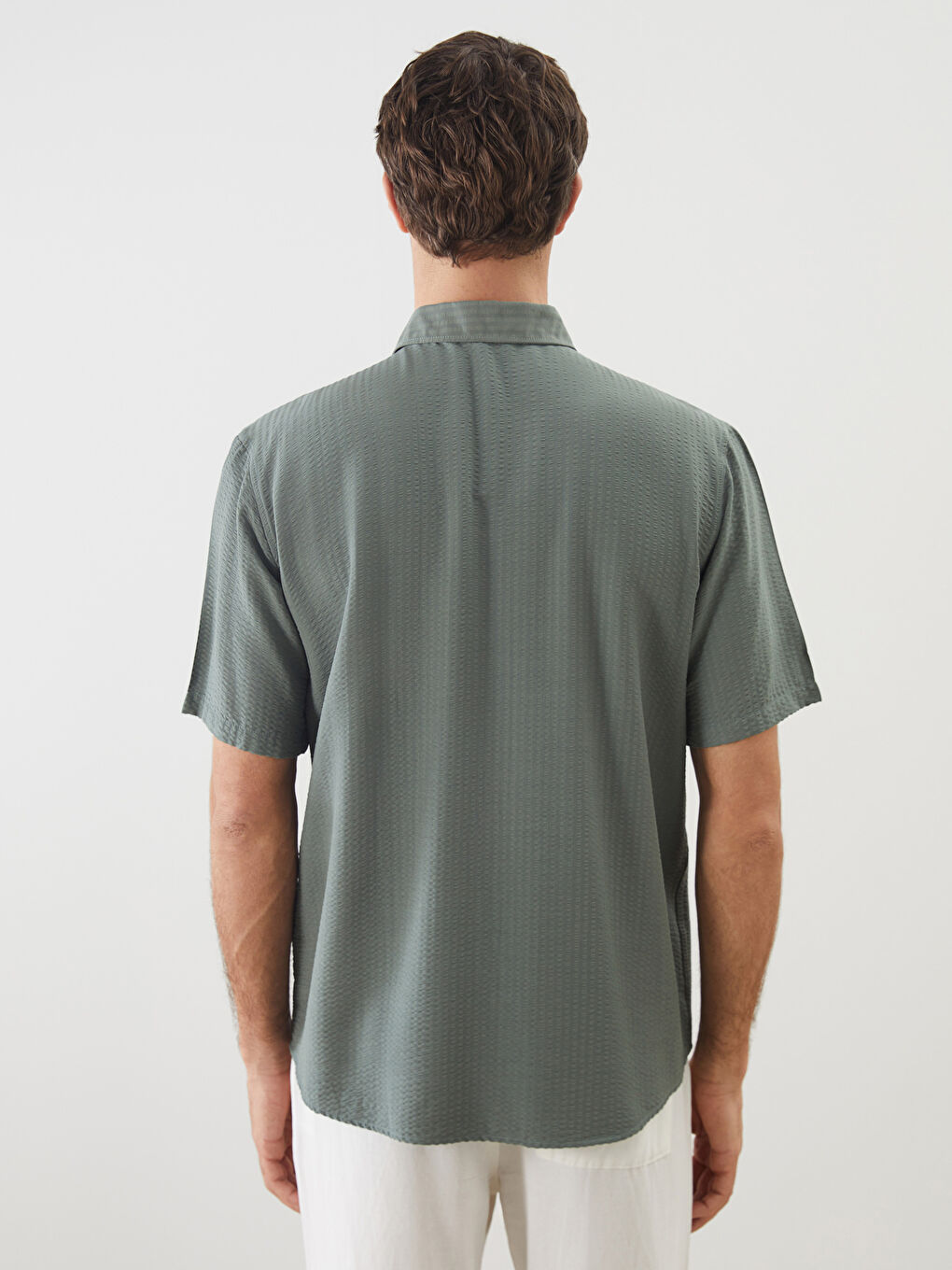 Regular Fit Short Sleeve Men's Shirt -S56802Z8-SXQ