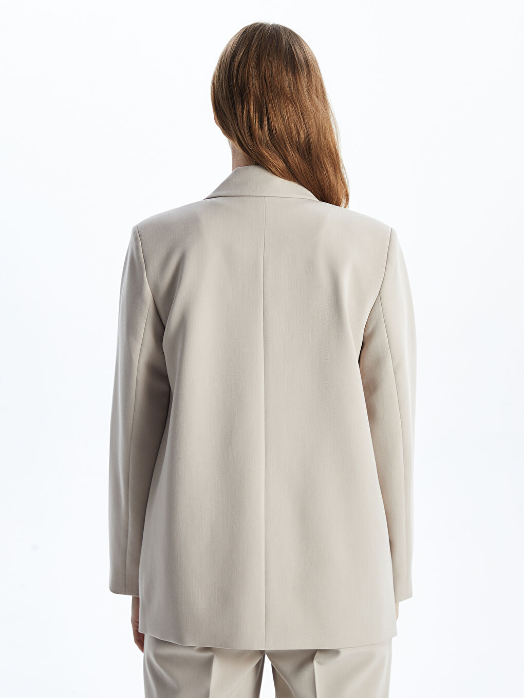 LCWAIKIKI Classic Twill Women's Blazer Jacket -S56806Z8-FGB