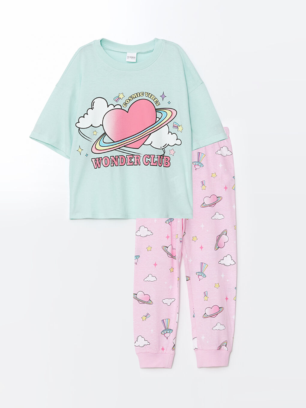 Crew Neck Girls' Pyjama Set -S56873Z4-FVQ