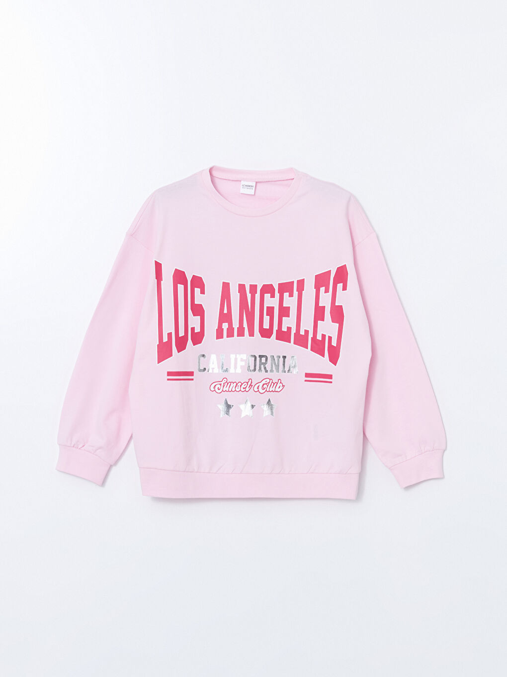 LCW Kids Crew Neck Girls' Pyjama Set -S56891Z4-QXB