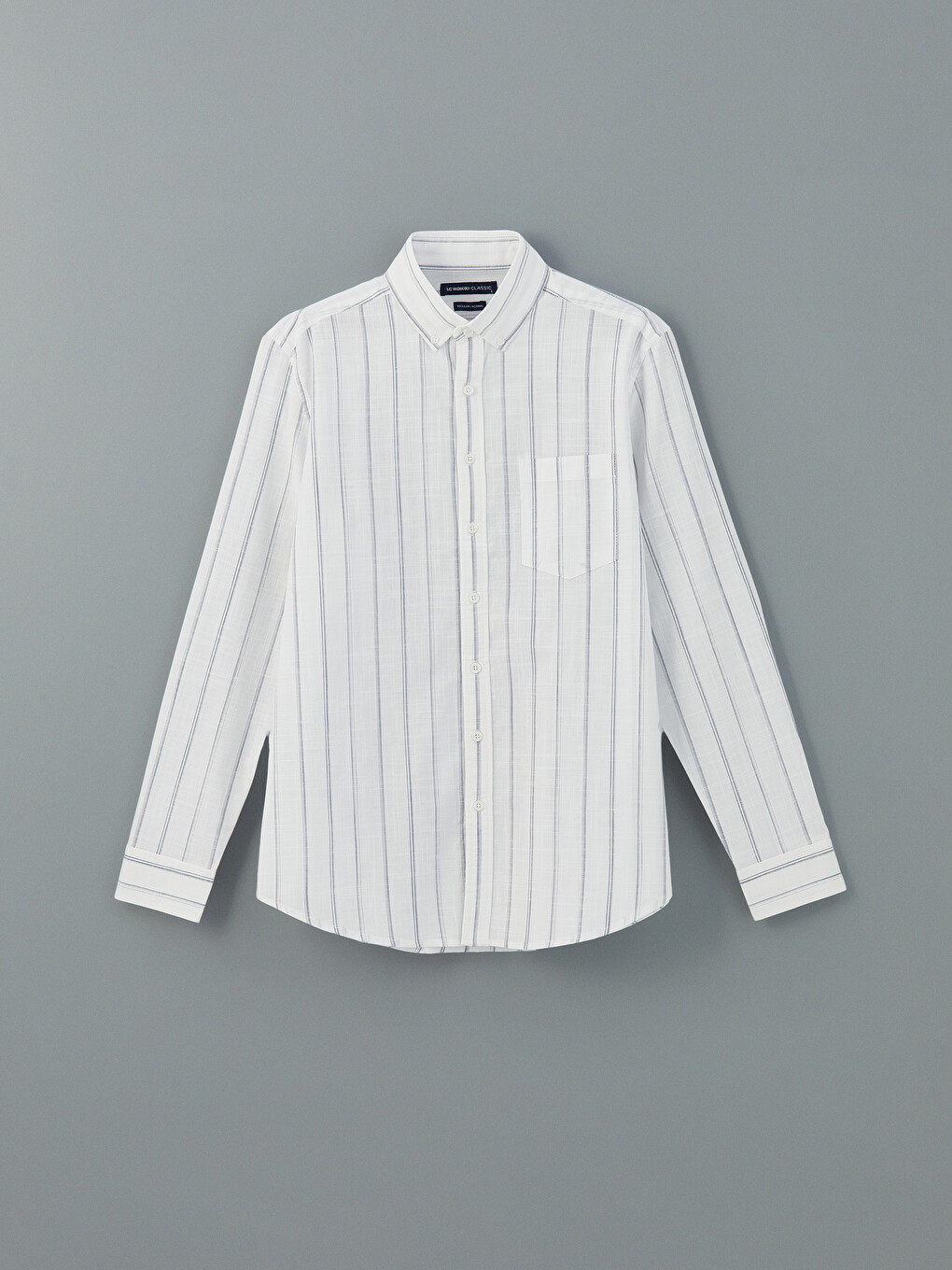 Beyaz Regular Fit Poplin Erkek Gömlek-4