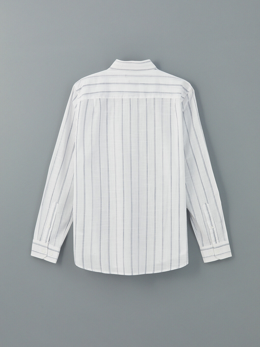 Beyaz Regular Fit Poplin Erkek Gömlek-5