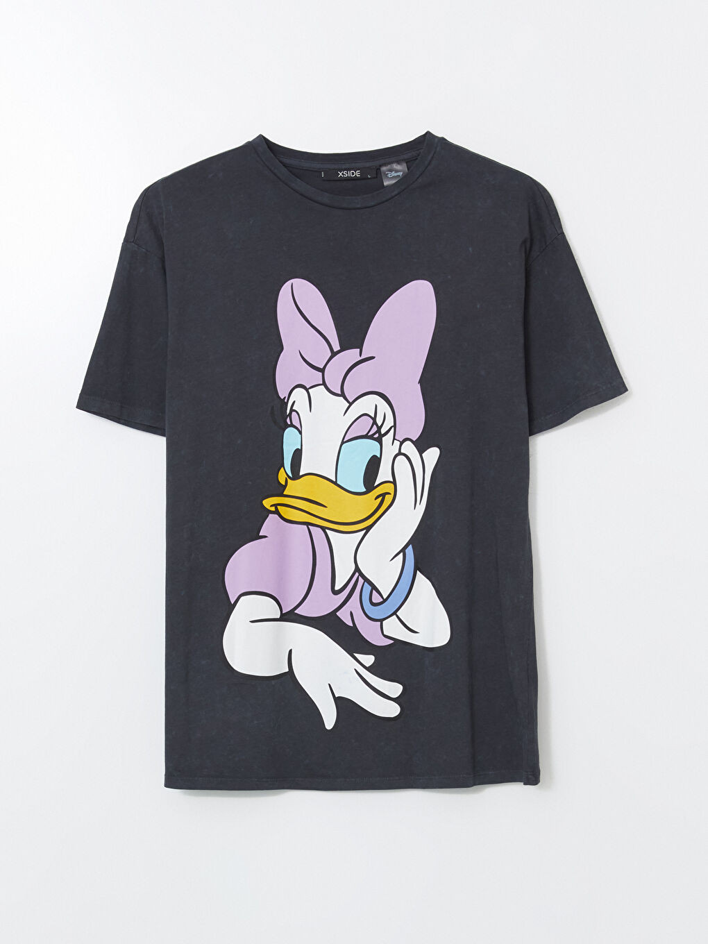 Crew Neck Daisy Duck Printed Women's T-Shirt -S56912Z8-VDL