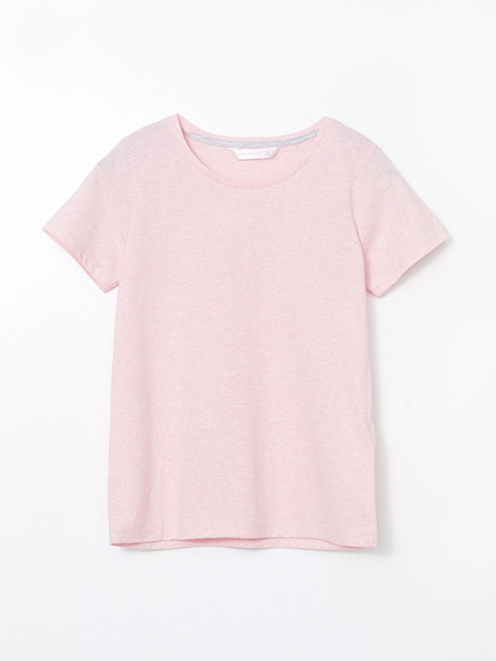 LCW DREAM Pembe Bisiklet Yaka Kadın Pijama Üstü - 4