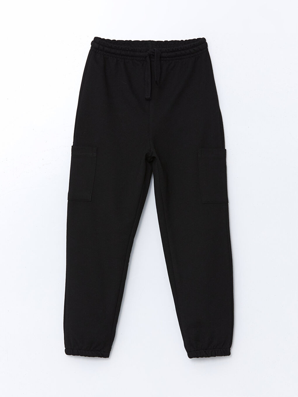 Siyah Beli Lastikli Erkek Çocuk Jogger Eşofman Alt