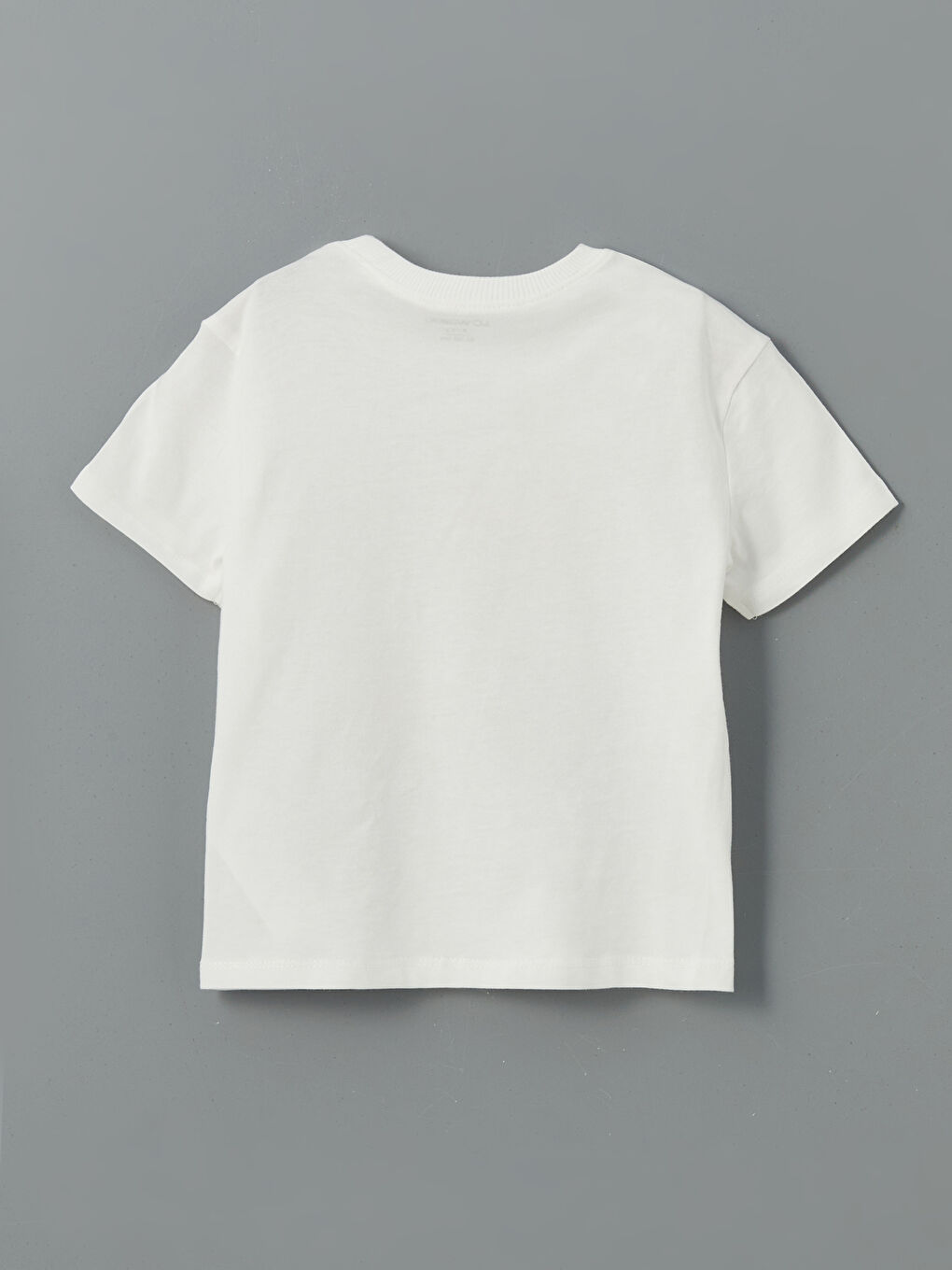 Ekru Bisiklet Yaka Baskılı Erkek Çocuk Tişört-1