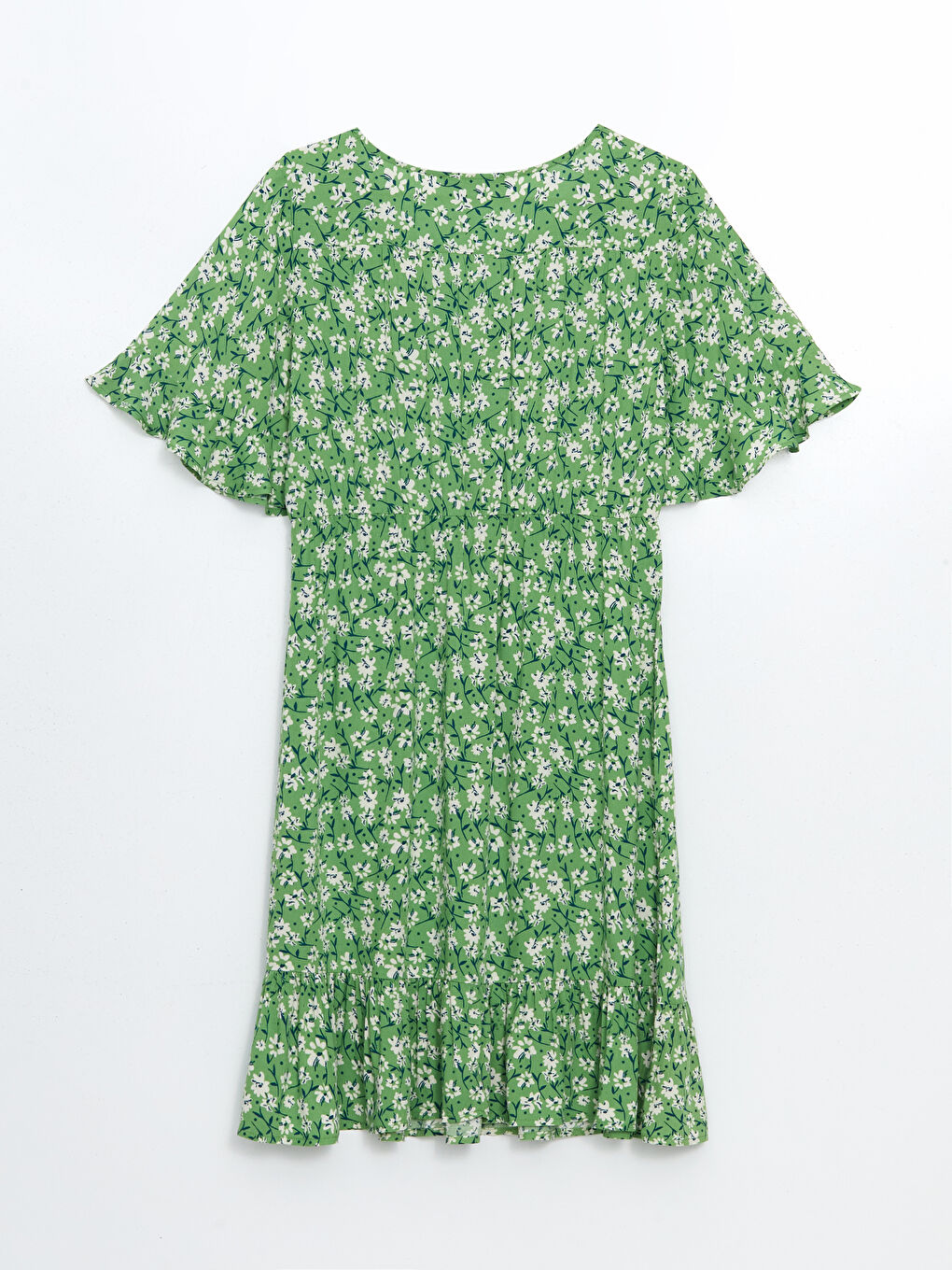 Double Breasted Collar Floral Women's Dress -S57024Z8-LRR