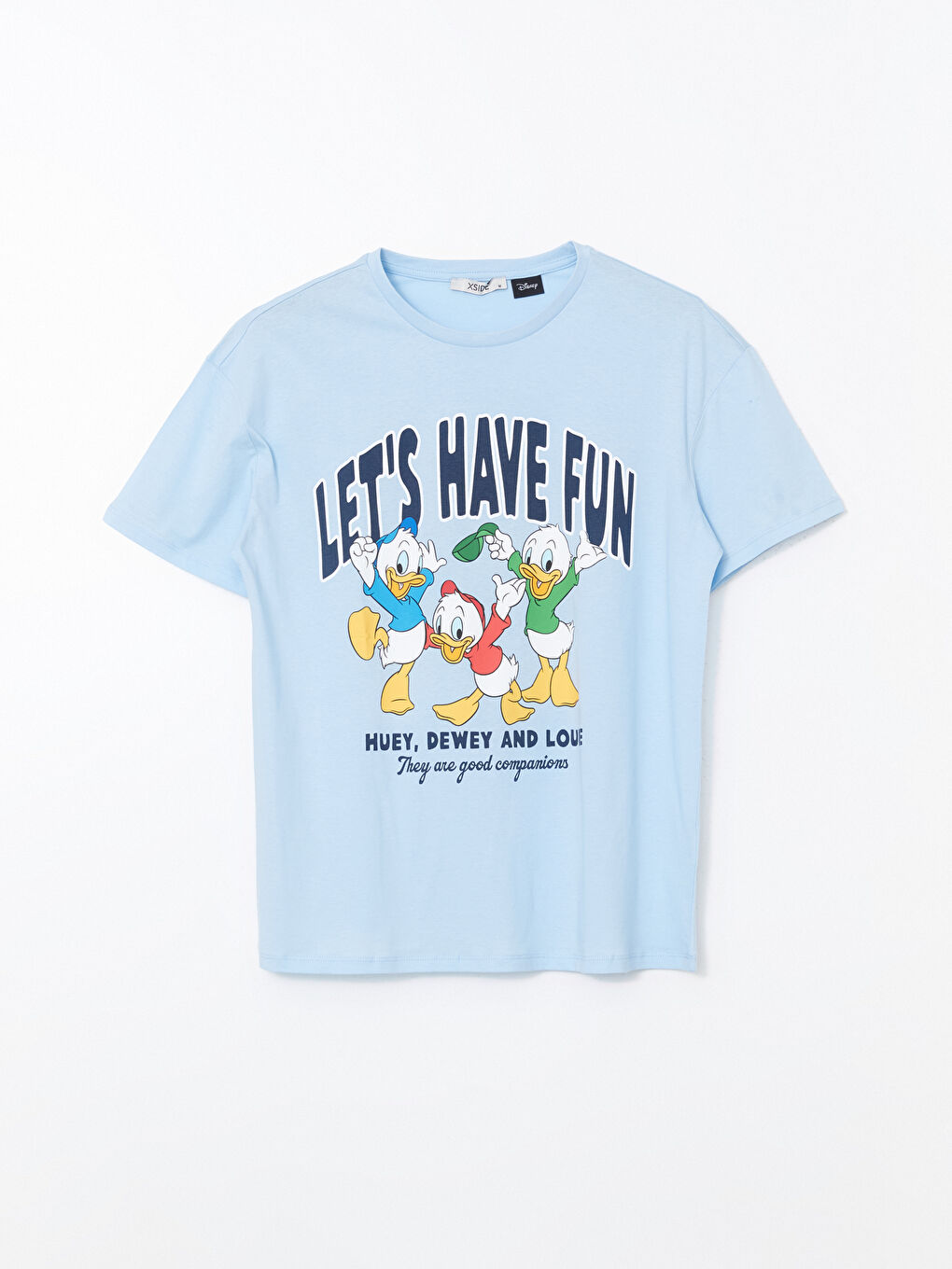 Crew Neck Donald Duck Printed Women's T-Shirt -S57029Z8-YTY