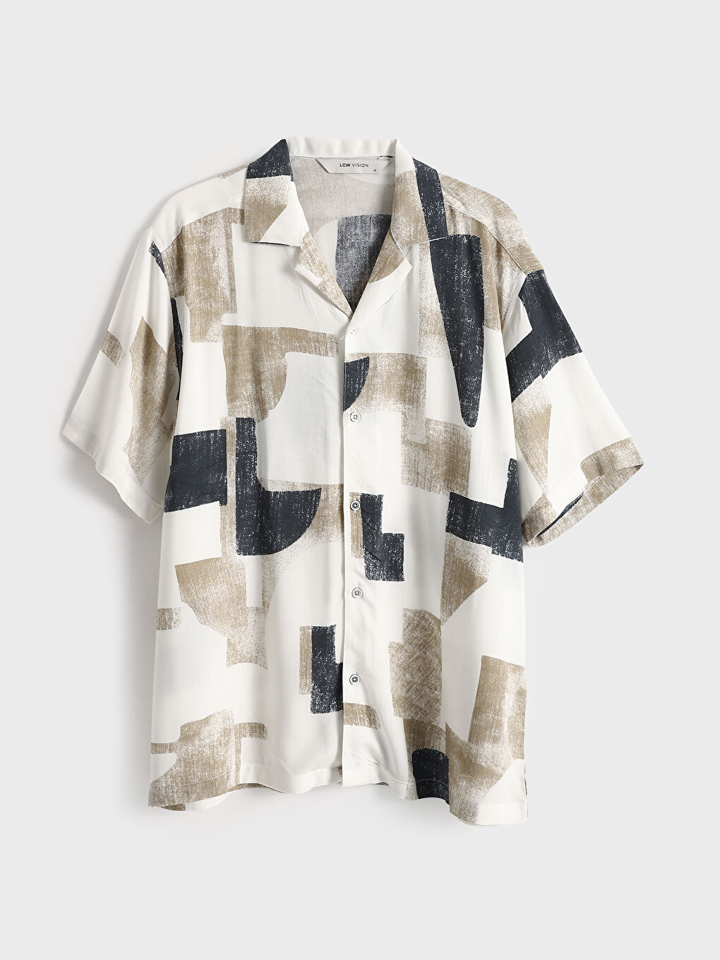 LCW Vision Regular Fit Short Sleeve Patterned Men's Shirt -S57041Z8-Y0T