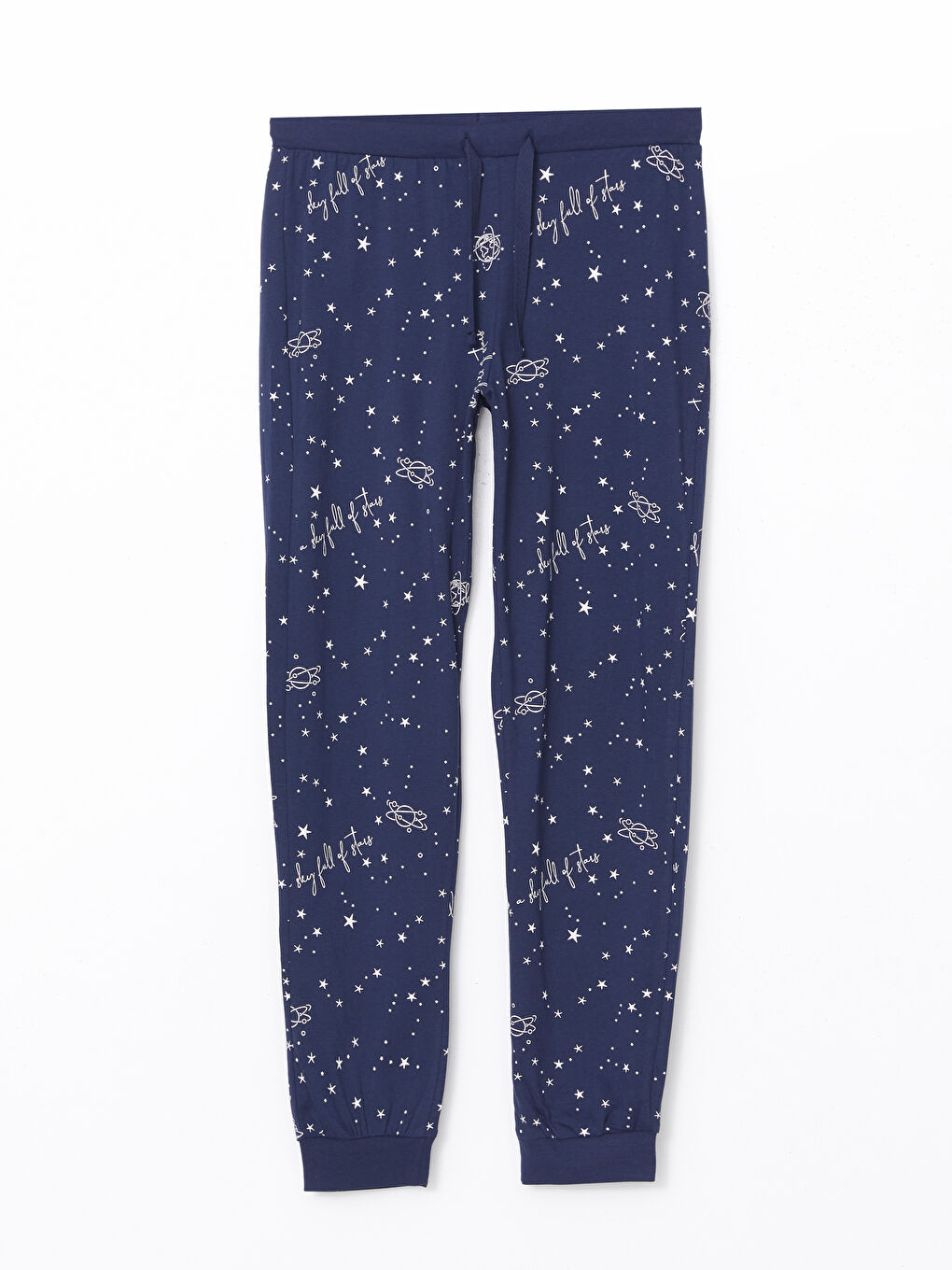 Elastic Waist Patterned Women's Jogger Pajama Bottoms -S57046Z8-LSJ