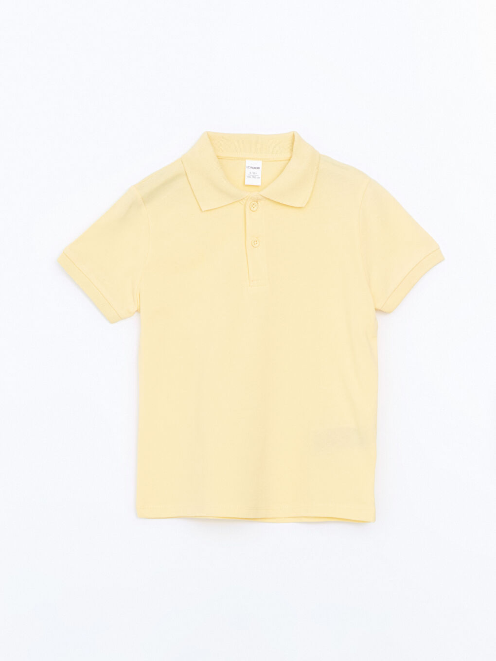 LCW baby Sarı Polo Yaka Basic Erkek Bebek Tişört