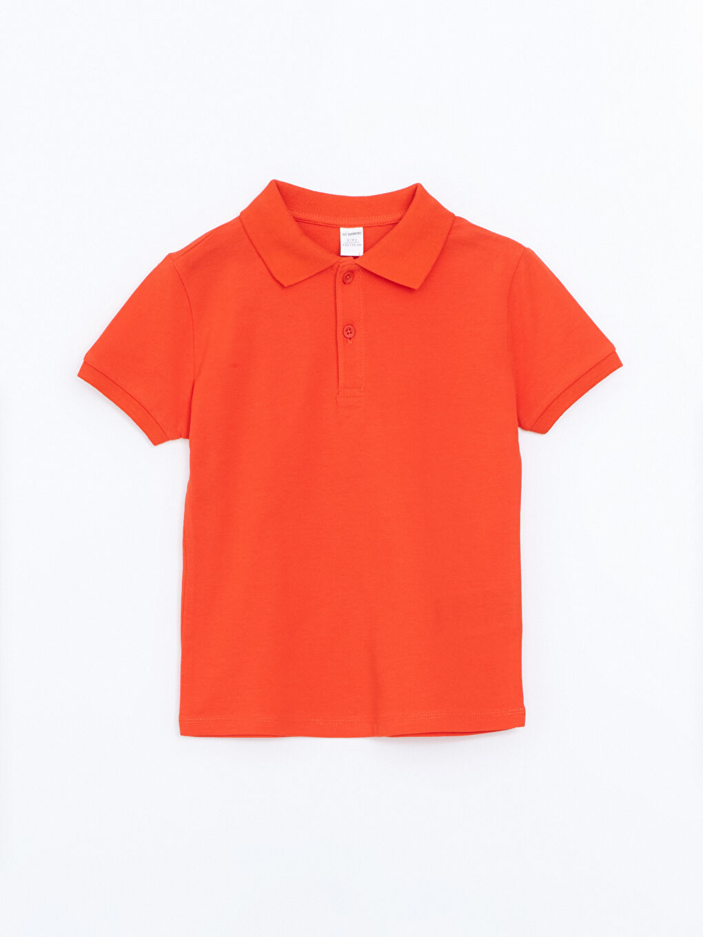 LCW baby Turuncu Polo Yaka Basic Erkek Bebek Tişört