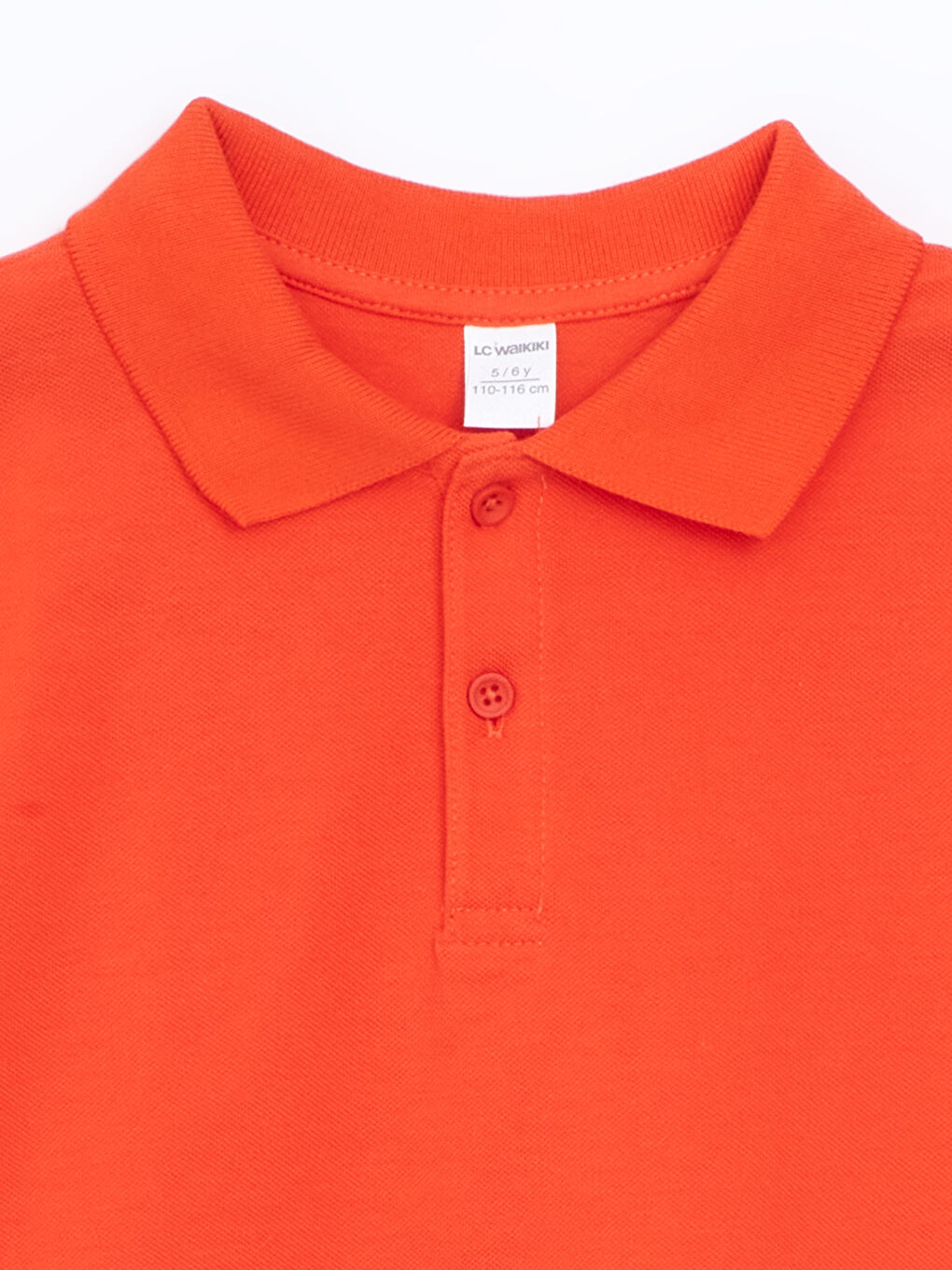 LCW baby Turuncu Polo Yaka Basic Erkek Bebek Tişört - 1