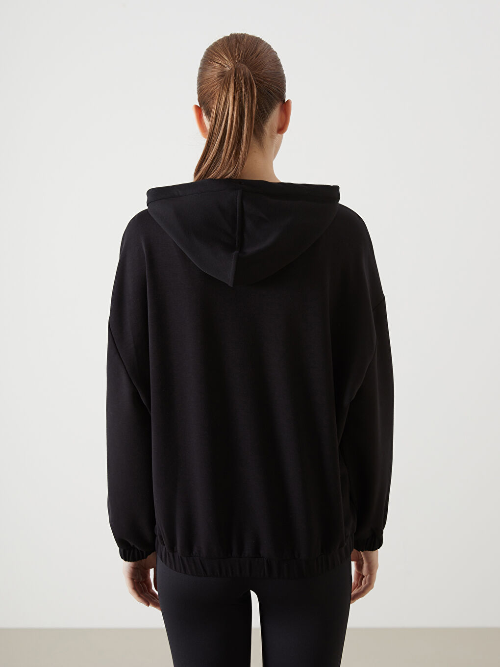 XSIDE ACTIVE Kapüşonlu Oversize Kadın Fermuarlı Sweatshirt -S57090Z8-CVL