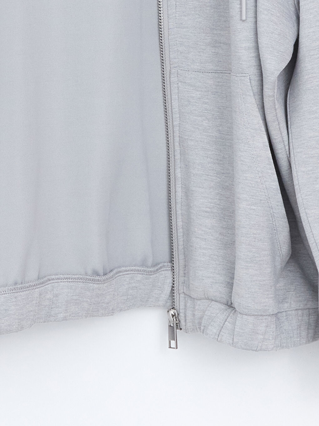 Hooded Oversize Women's Zipper Sweatshirt -S57090Z8-LAL