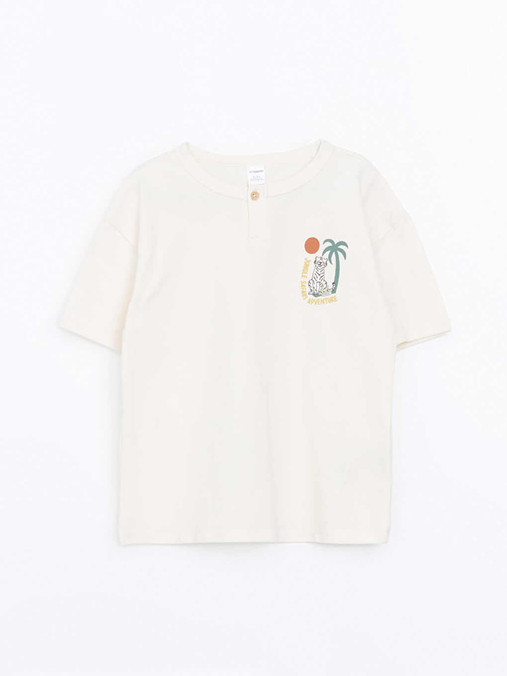 Crew Neck Printed Boy's T-Shirt -S57096Z1-QVK