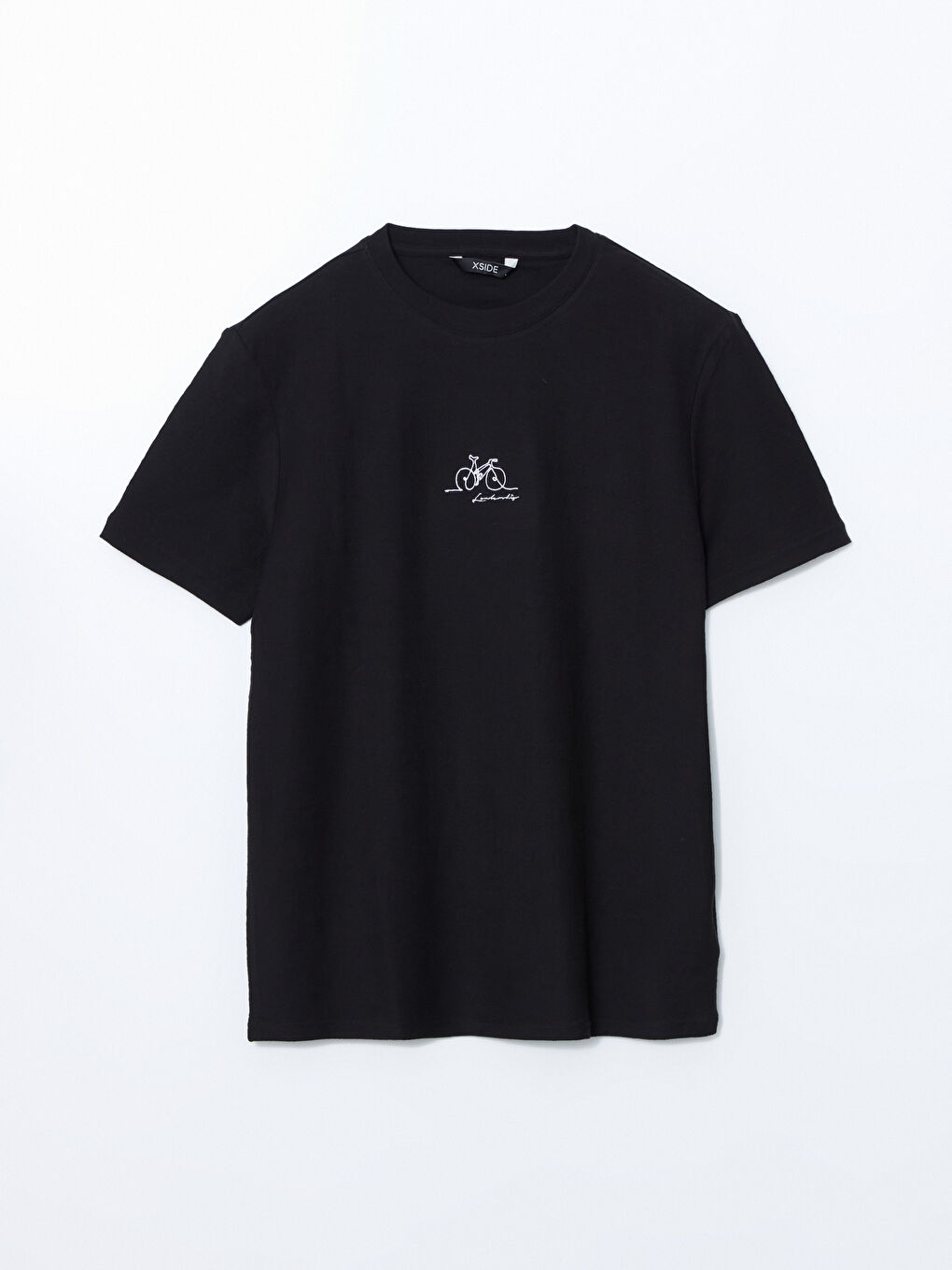 Crew Neck Jacquard Embroidered Men's T-Shirt -S57099Z8-CVL