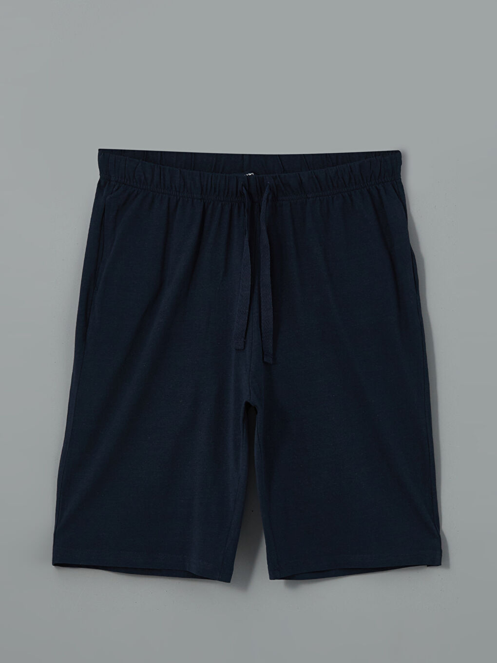 Lacivert Standart Kalıp Erkek Pijama Alt Şort